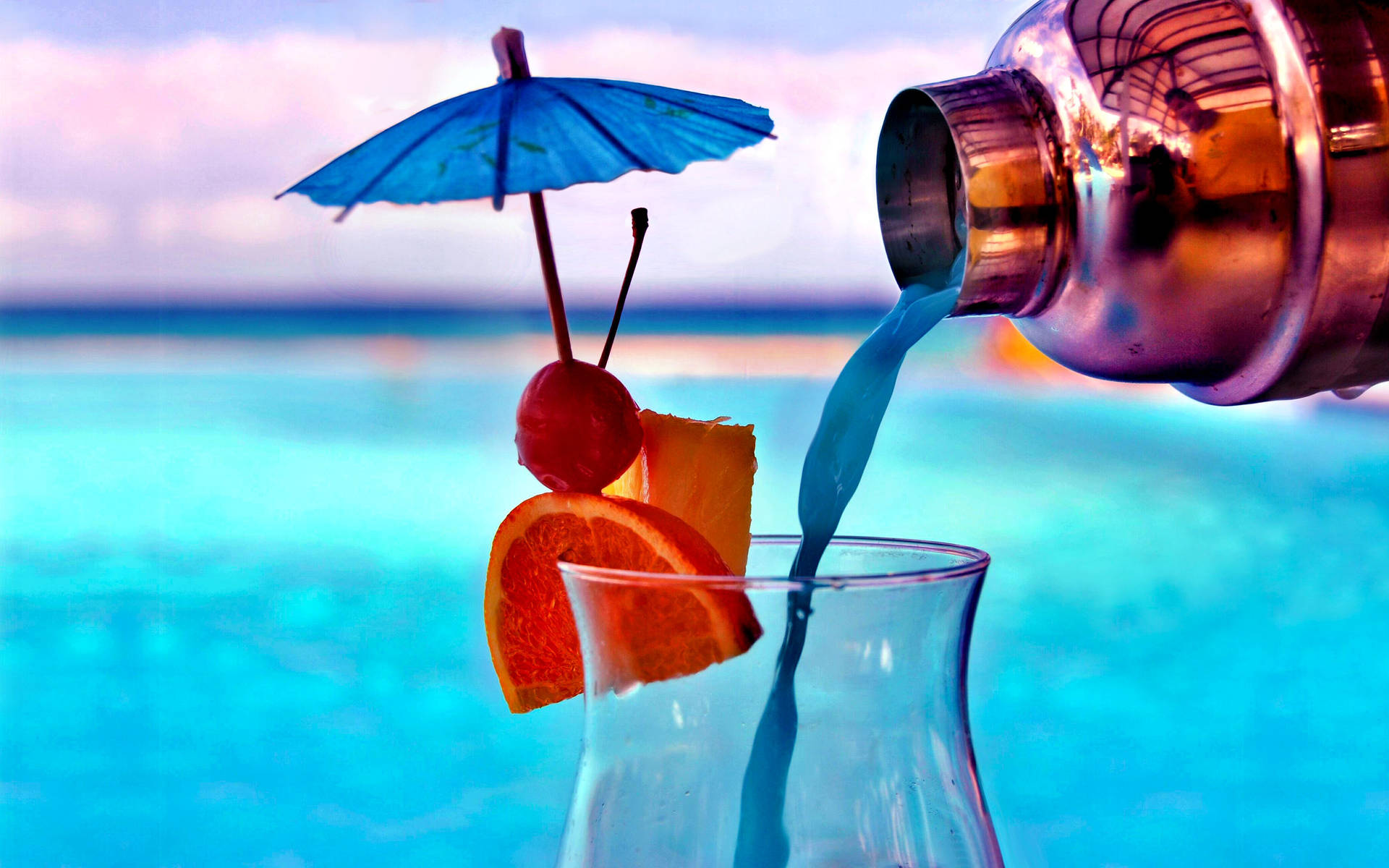 Tropical Drinks Wallpaper
