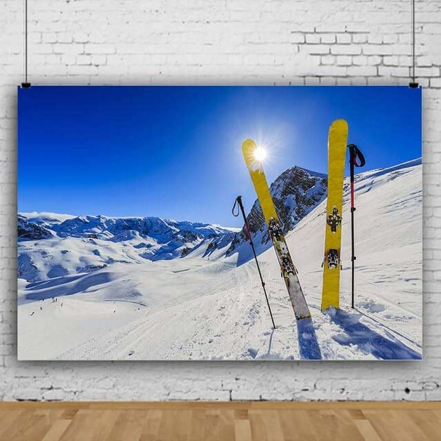 Amazoncom Vinyl Winter Skiing Snow Mountain Photography