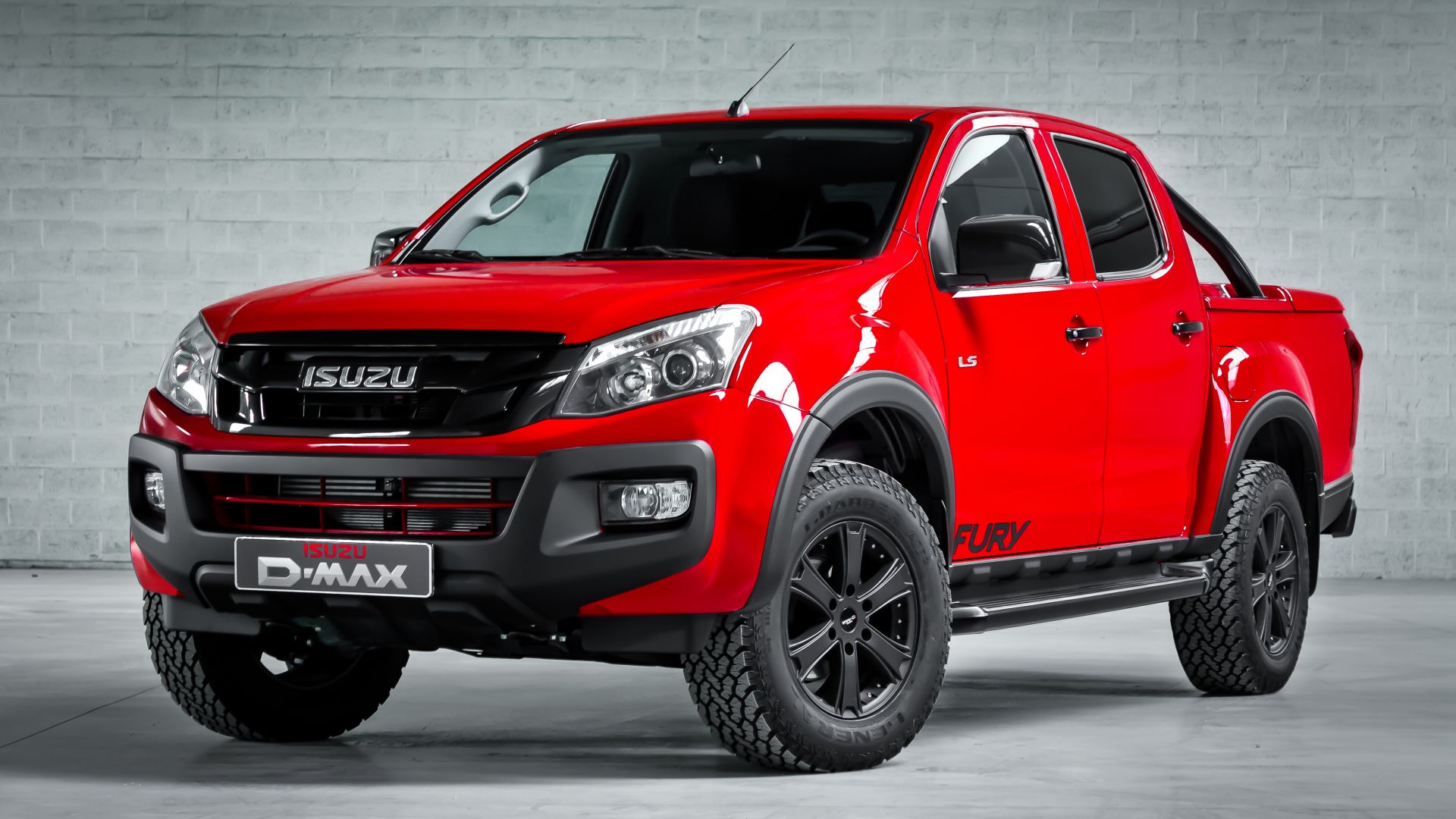 Wallpaper Isuzu D Max Fury Double Cab Pick Up Red Cars
