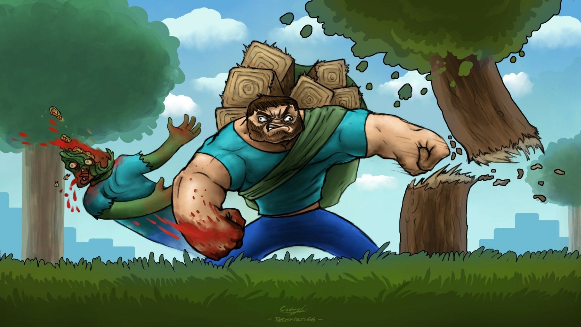 Minecraft Adventure Wallpaper