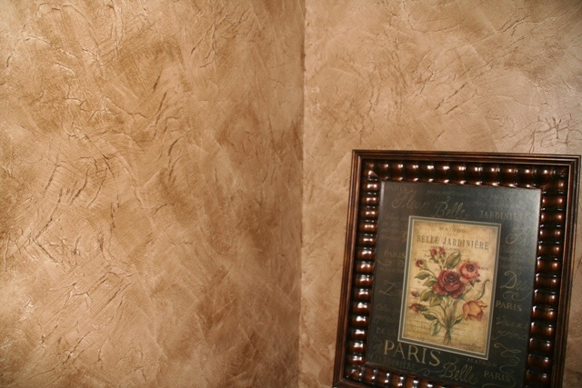 Faux Finished Walls With Tissue Paper And Glaze