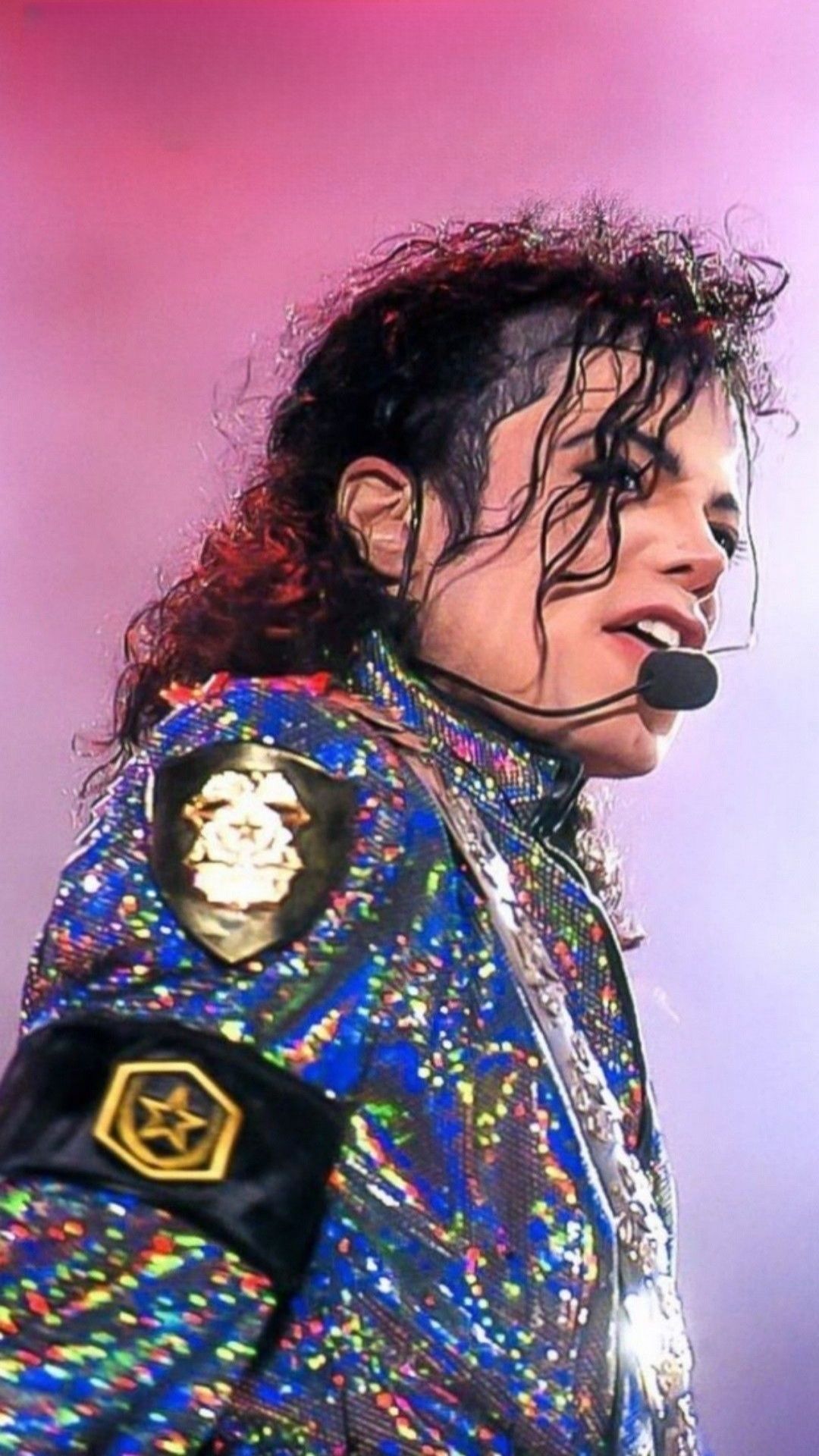 Michael Jackson performing on stage