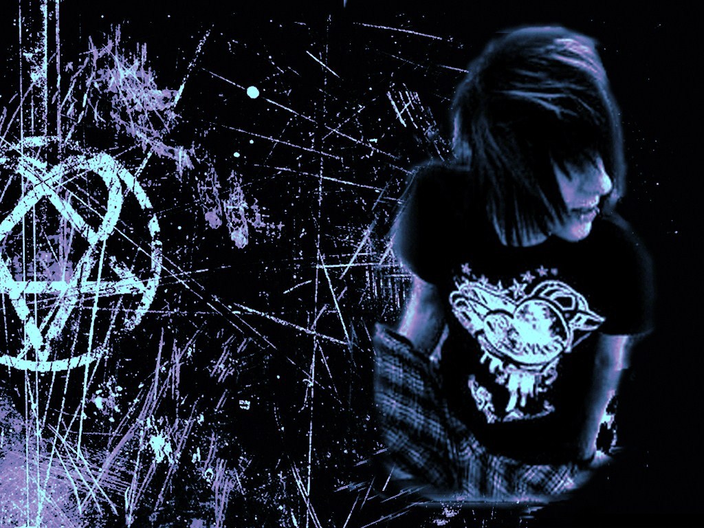 Emo Layouts Emo Backgrounds Emo Girls Wallpaper Templates 1024x768