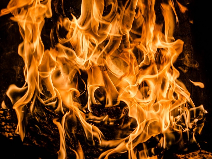 Bonfire Fire Firewood Flame Combustion Background Toppng