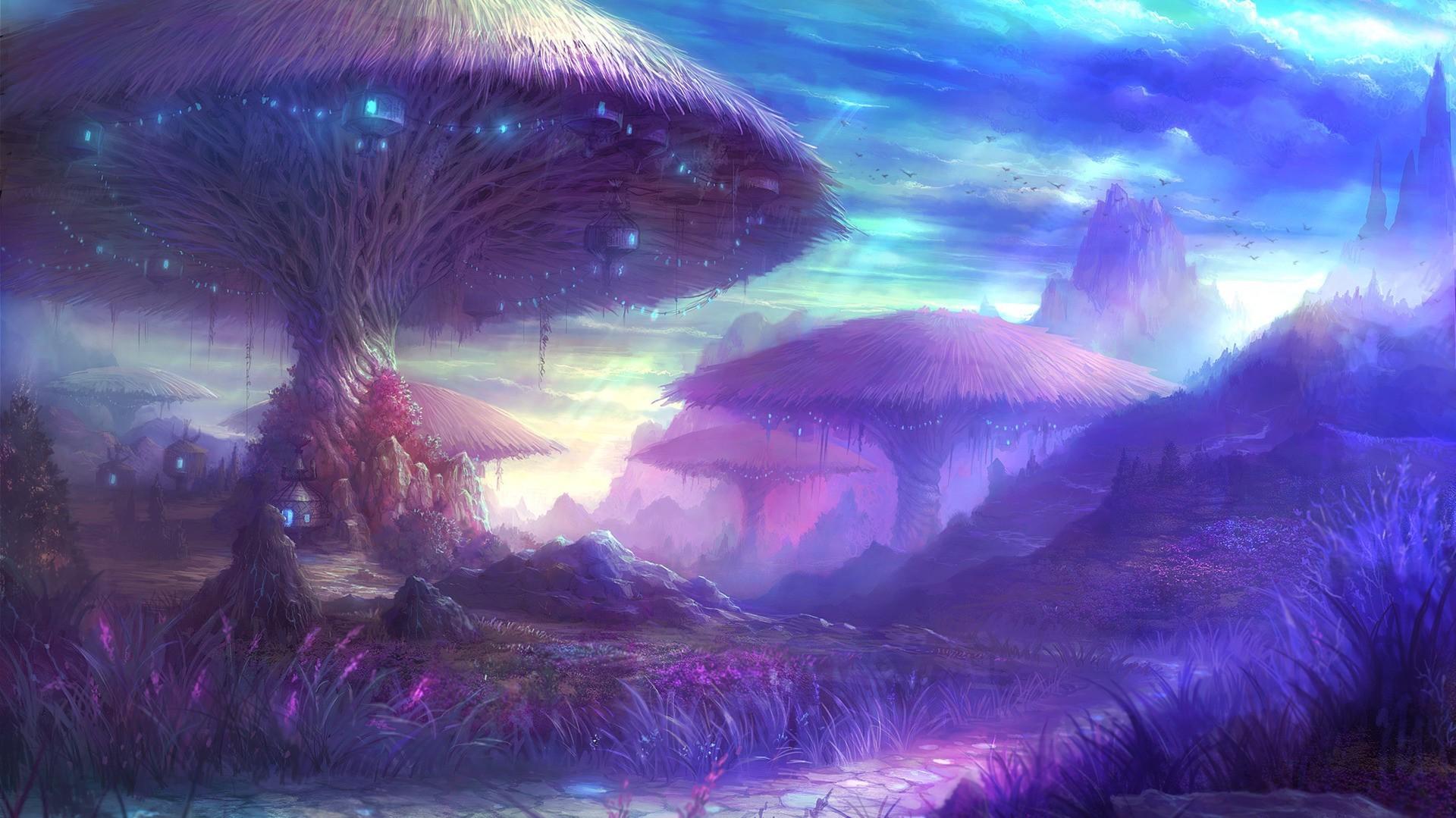 Fantasy Art Magic Mushrooms Aion Online