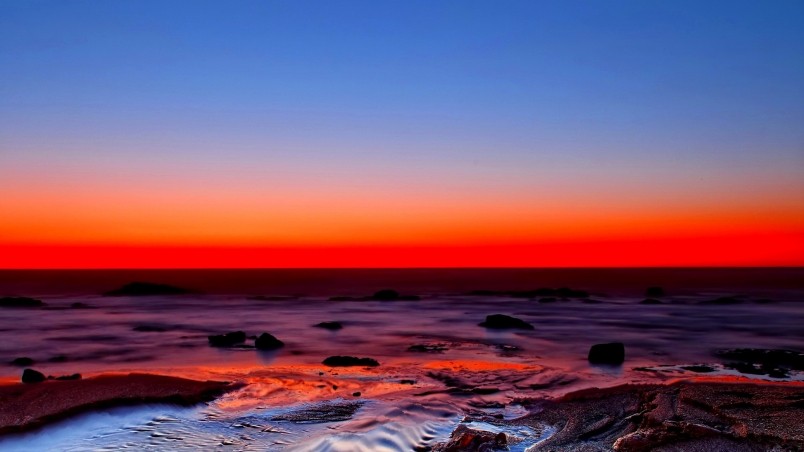 Beautiful Red Sunset HD Wallpaper Wallpaperfx