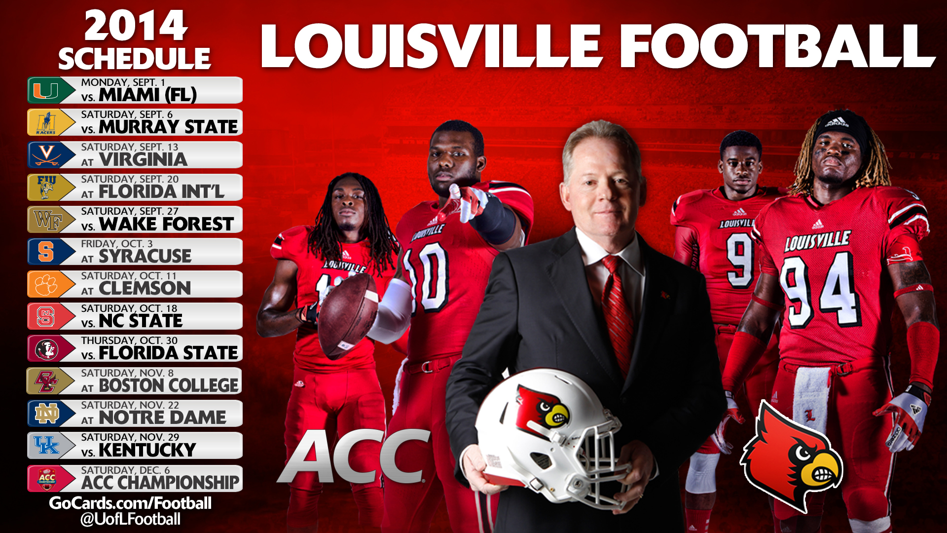 Louisville Cardinal Football Wallpaper