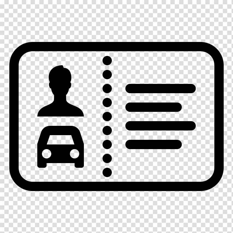 Identification Card Car Puter Icons Driver S License Driving