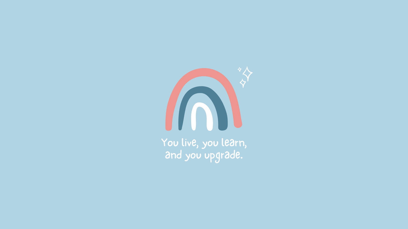 Minimalist Aesthetic Desktop Upgrade Quote Wallpaper