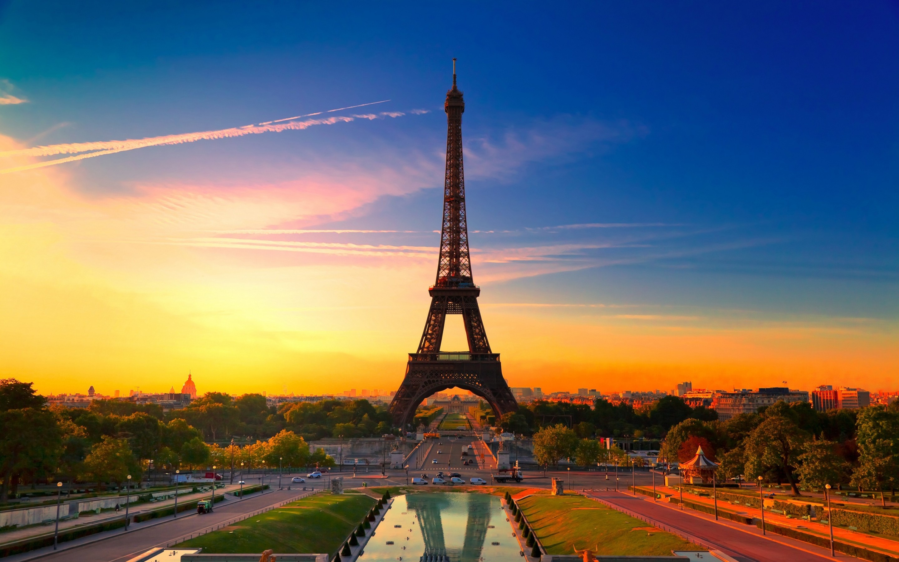 Widescreen Paris Image France Eiffel Tower HD Wallpaper