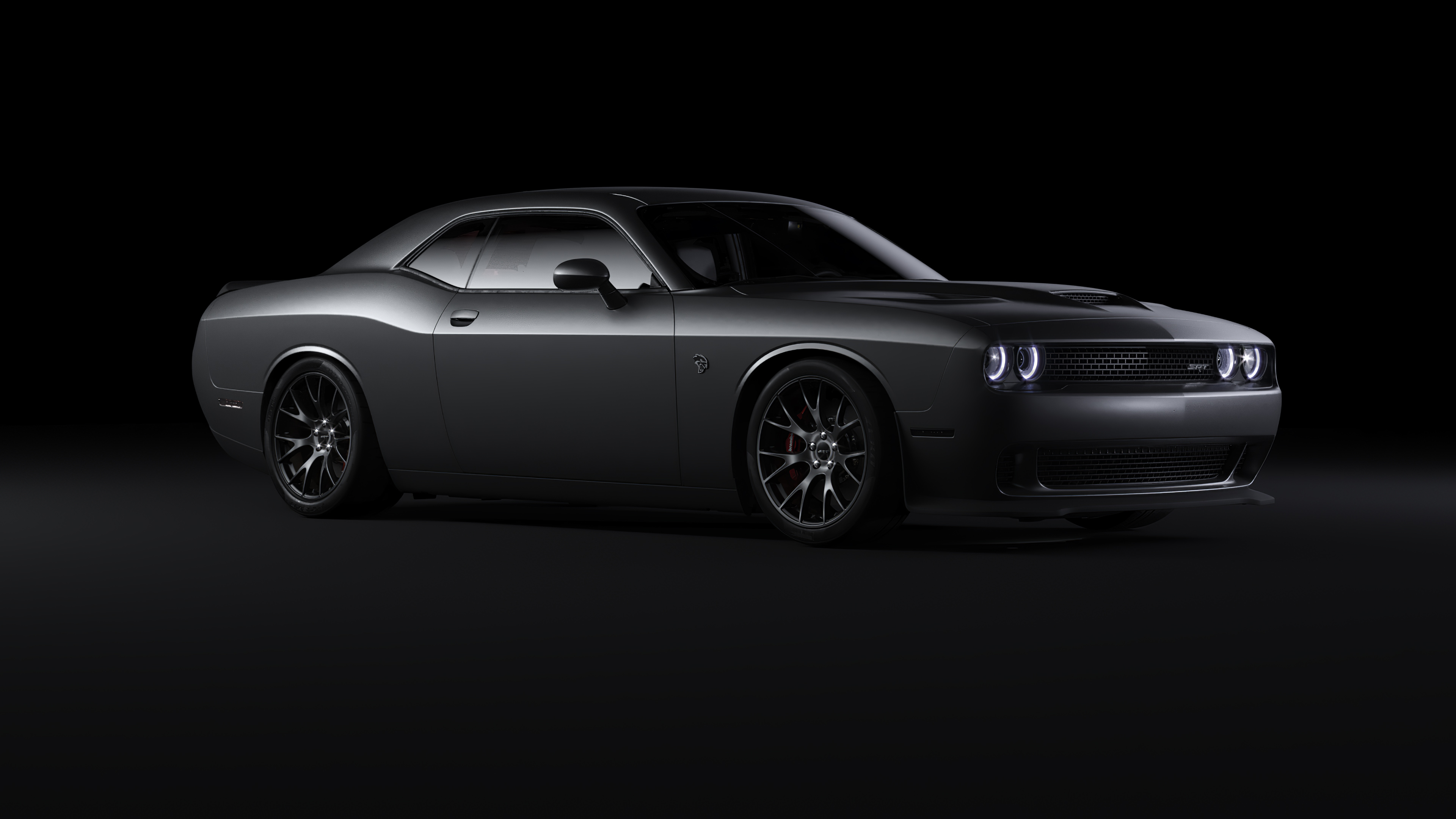 Black Dodge Challenger 4k Wallpaper HD Cars