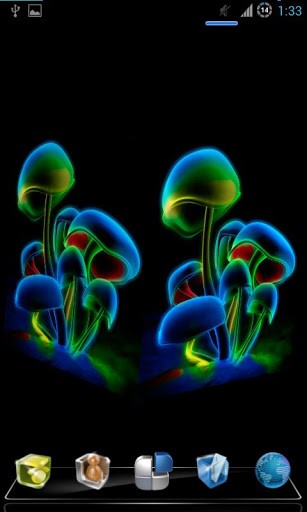 Put This Live Wallpaper 3d Of Mushroom Neon On Your Android Phone And