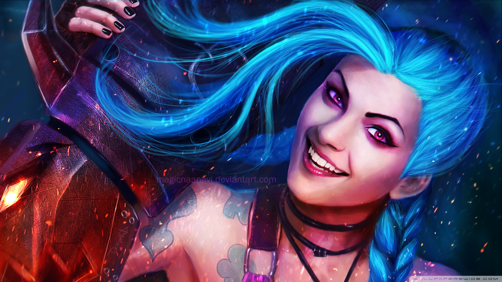 Jinx The Loose Cannon League Of Legends Wallpaper Full HD