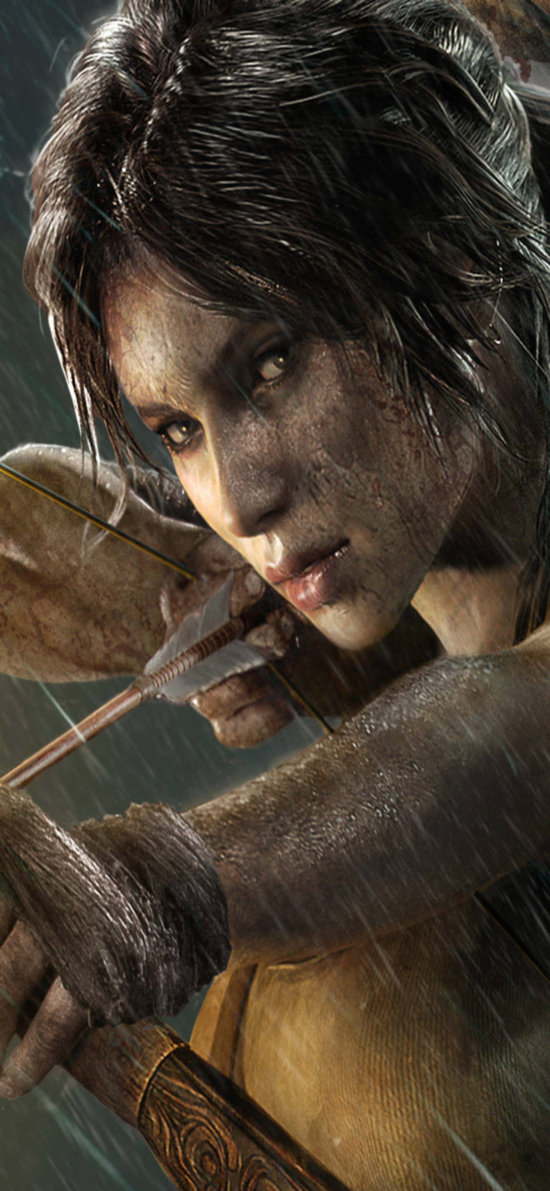 iPhone X Rise Of The Tomb Raider Background Wallpaper