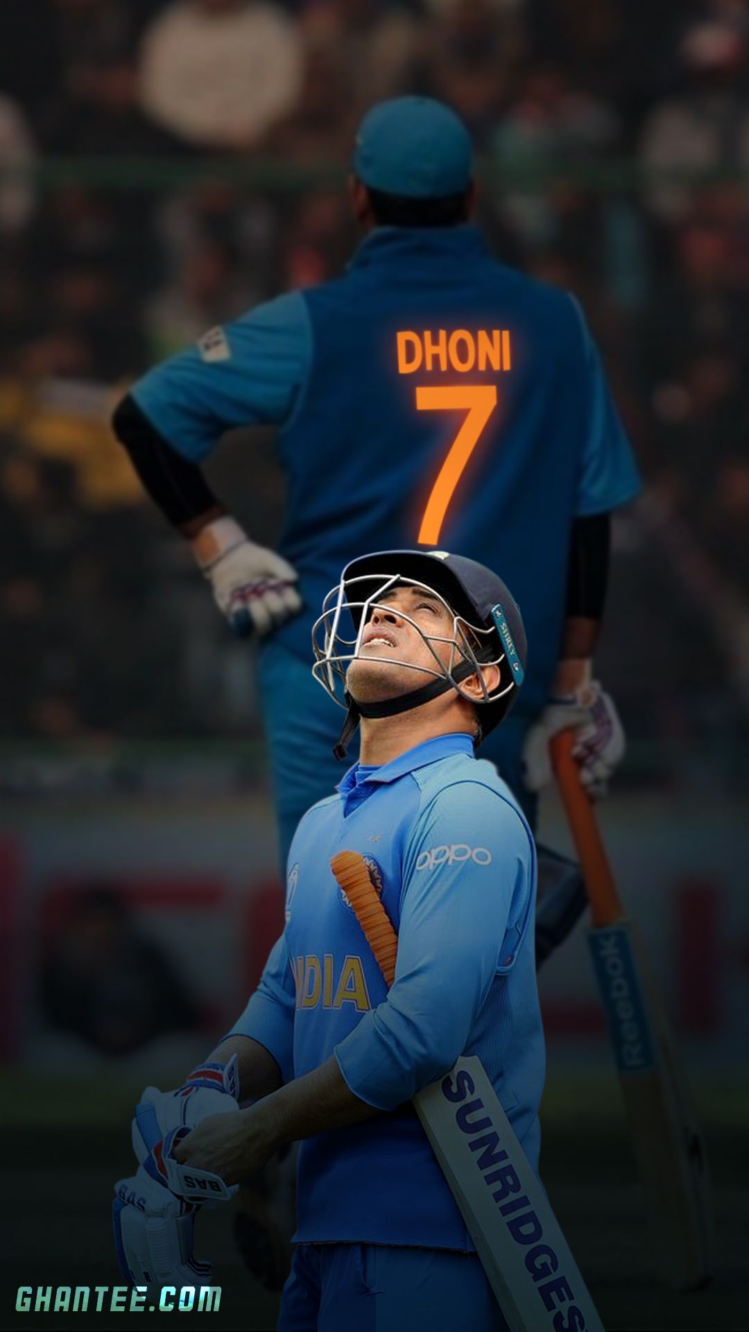 Ms Dhoni HD Phone Wallpaper Number In