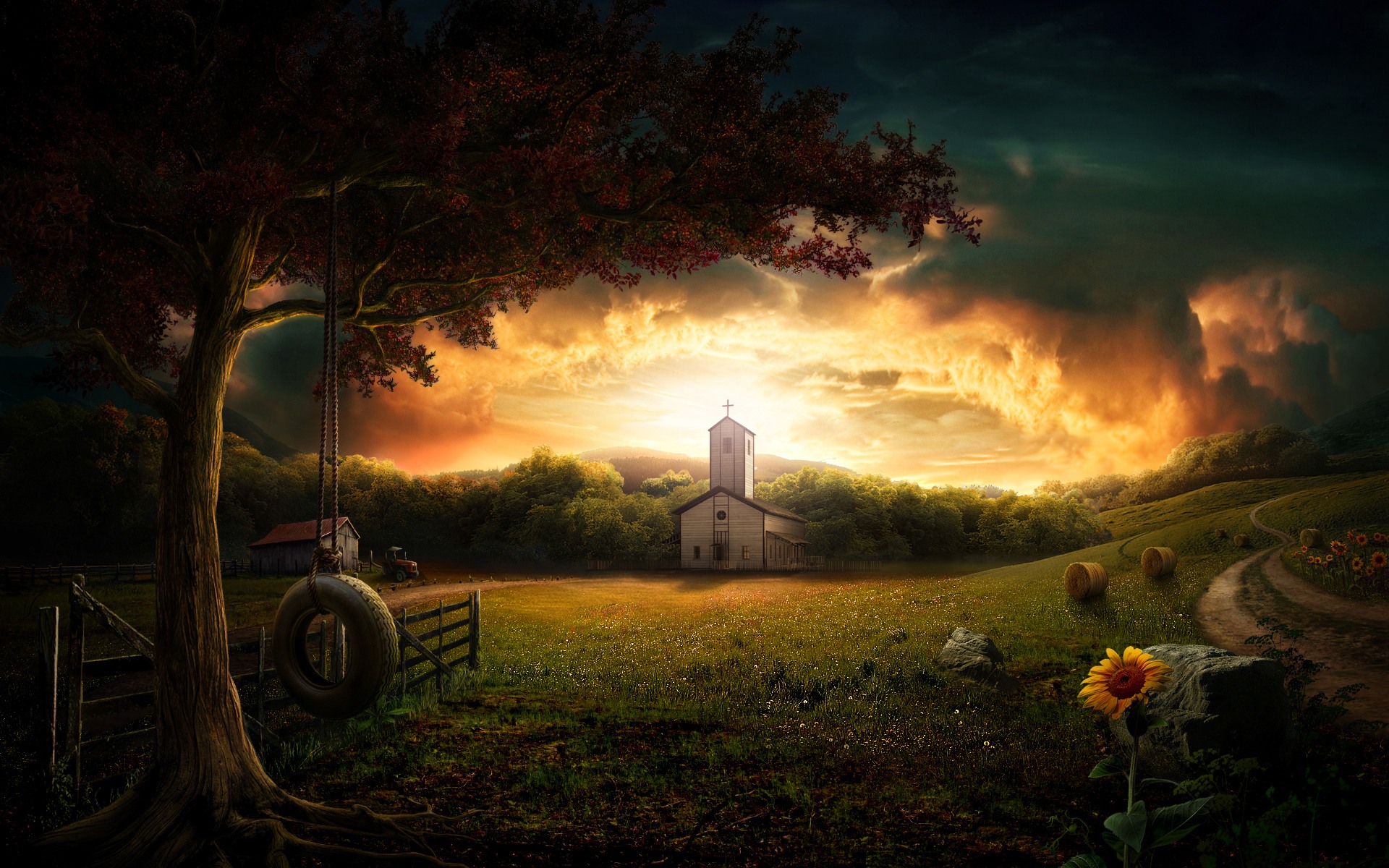 Country Farm Scene Wallpapers  Top Free Country Farm Scene Backgrounds   WallpaperAccess