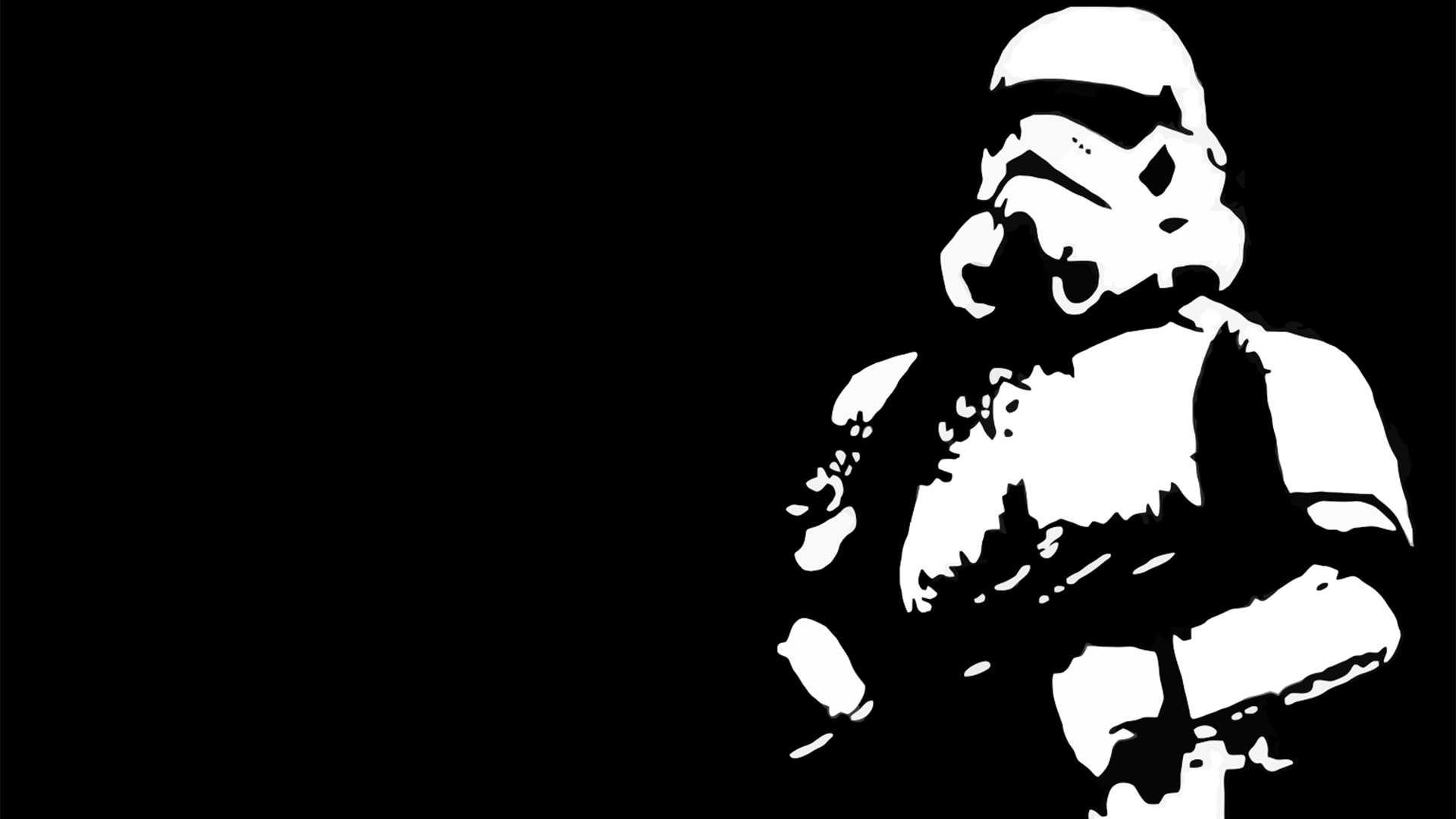 Star Wars Black Background Contrast Stormtroopers Best Widescreen HD
