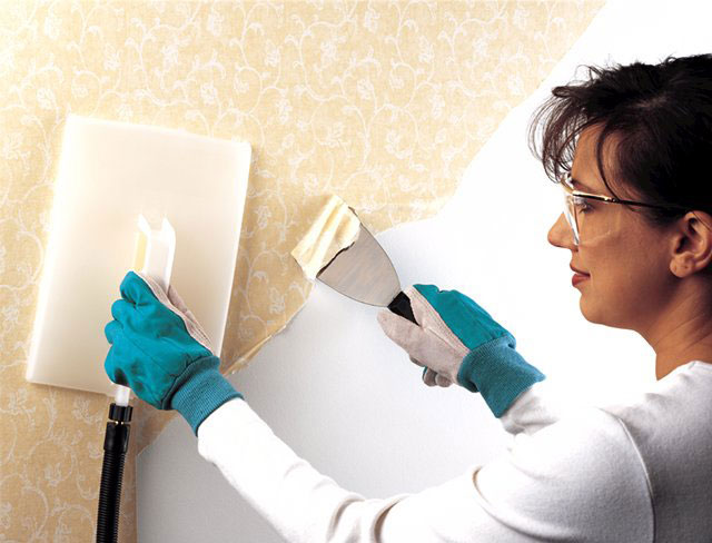 Get The Stripper To Glue Some Wallpaper Is Vinyl