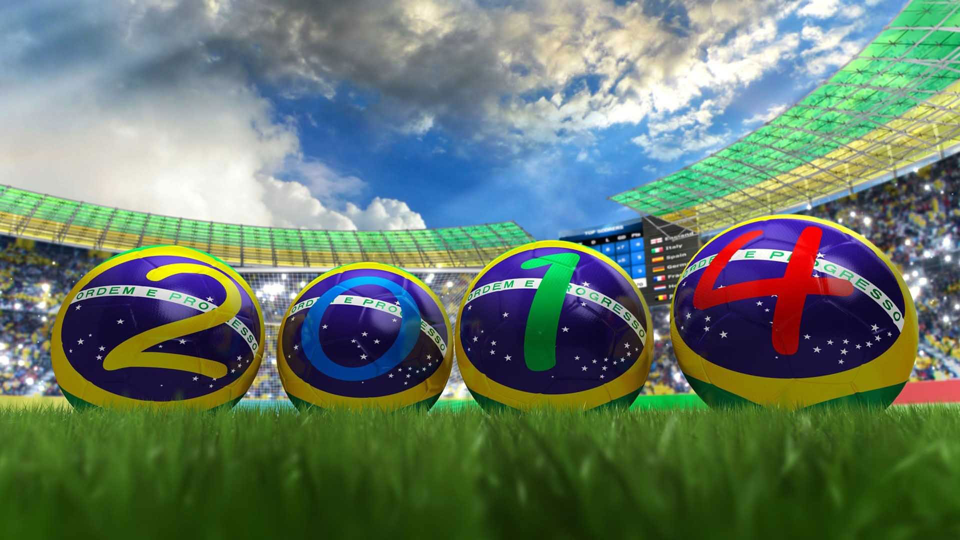 Brazil Football World Cup Stadium Wallpaper Desktop Background