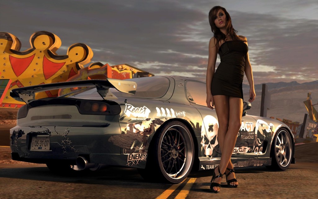 Beautiful Car Racing Game Girl HD Wallpaper   Stylish HD Wallpapers