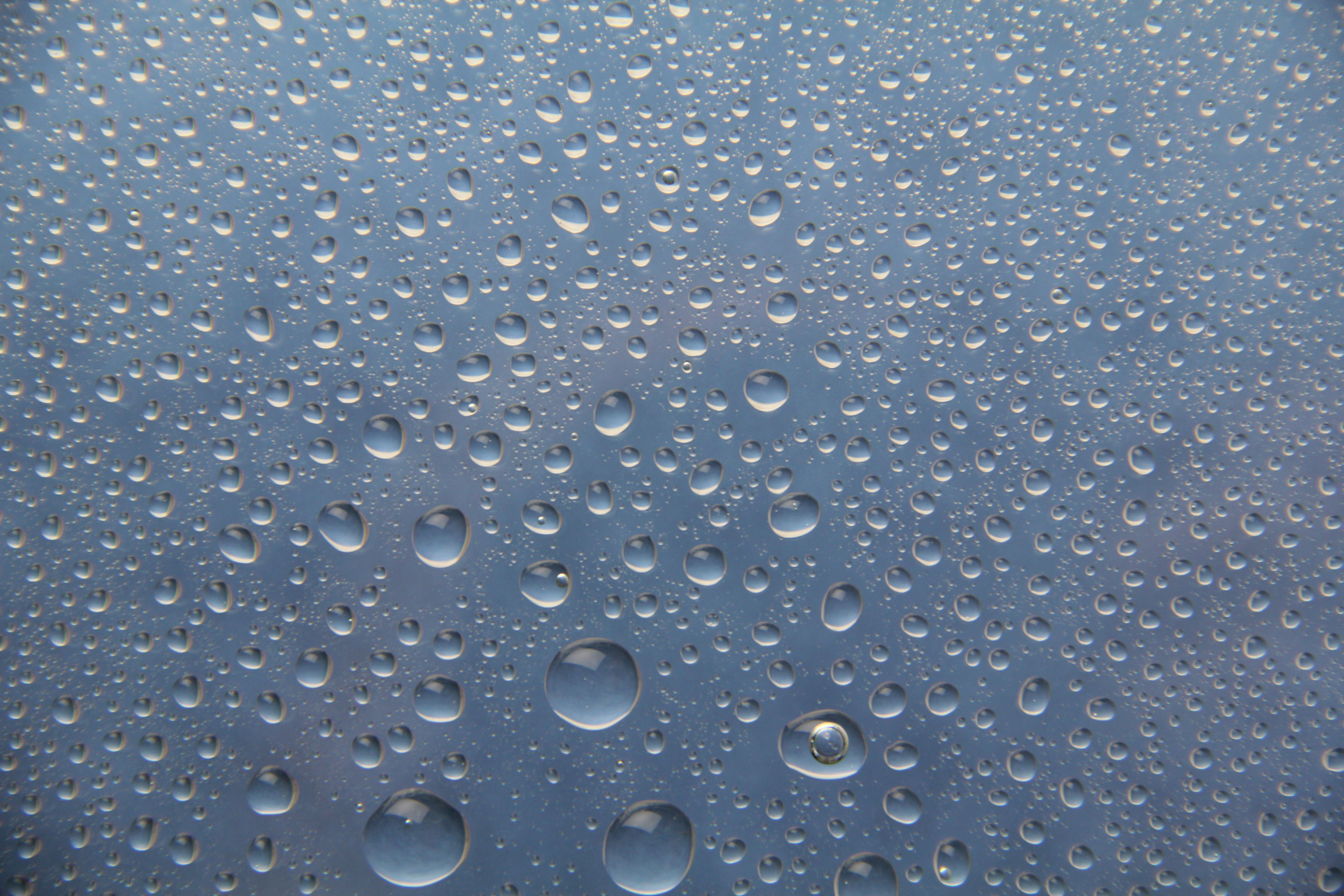 Water Textures Texturex Droplets Drop Rainx Glass Wallpaper Blue