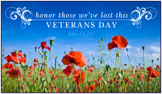 Honor The Lost Ecard Email Personalized Veterans Day Cards