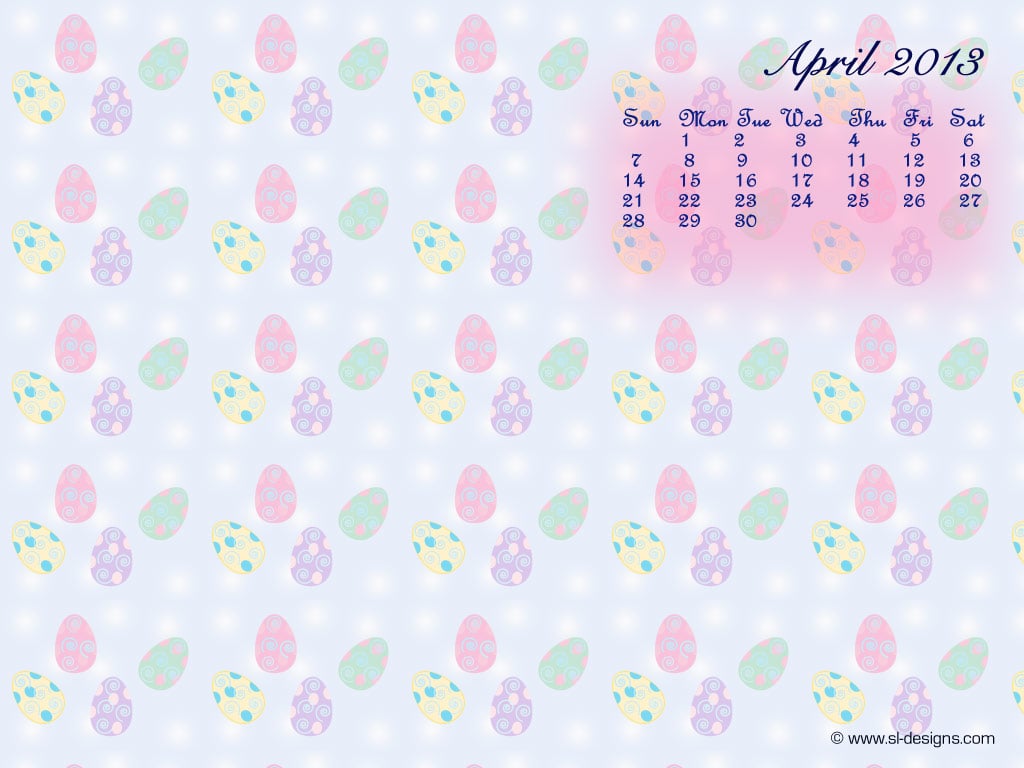 Download April calendar wallpaper for your desktop web site email or 1024x768