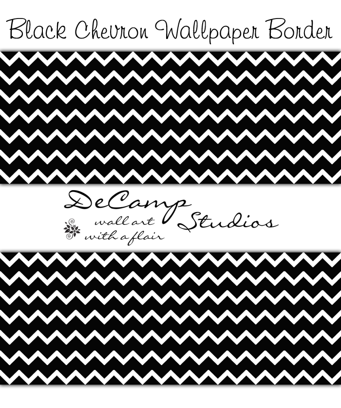 Free download Black White Chevron Wallpaper Border Wall Decals Home