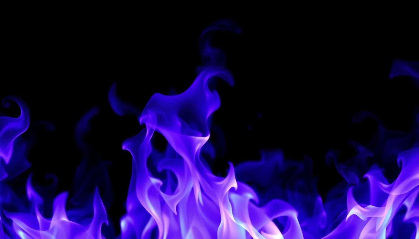 Purple Flames Background