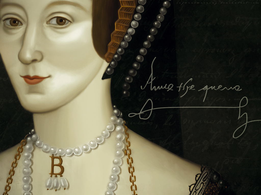 Queen Anne Boleyn Elizabeth Tudor Wallpaper