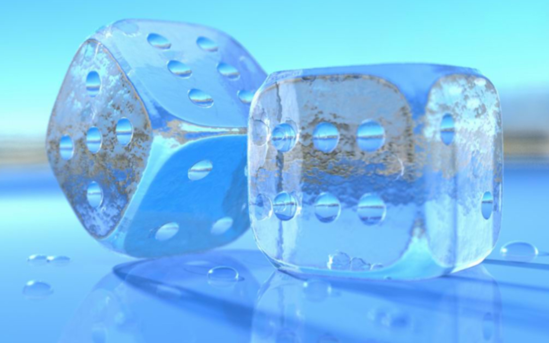 Ice Dice Wallpaper Background HD