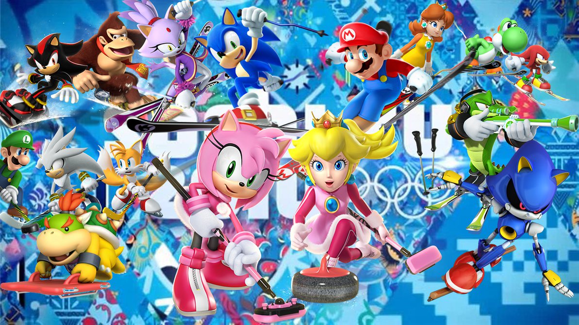 My Mario And Sonic At The Sochi Wallpaper By Daisyamyftw On