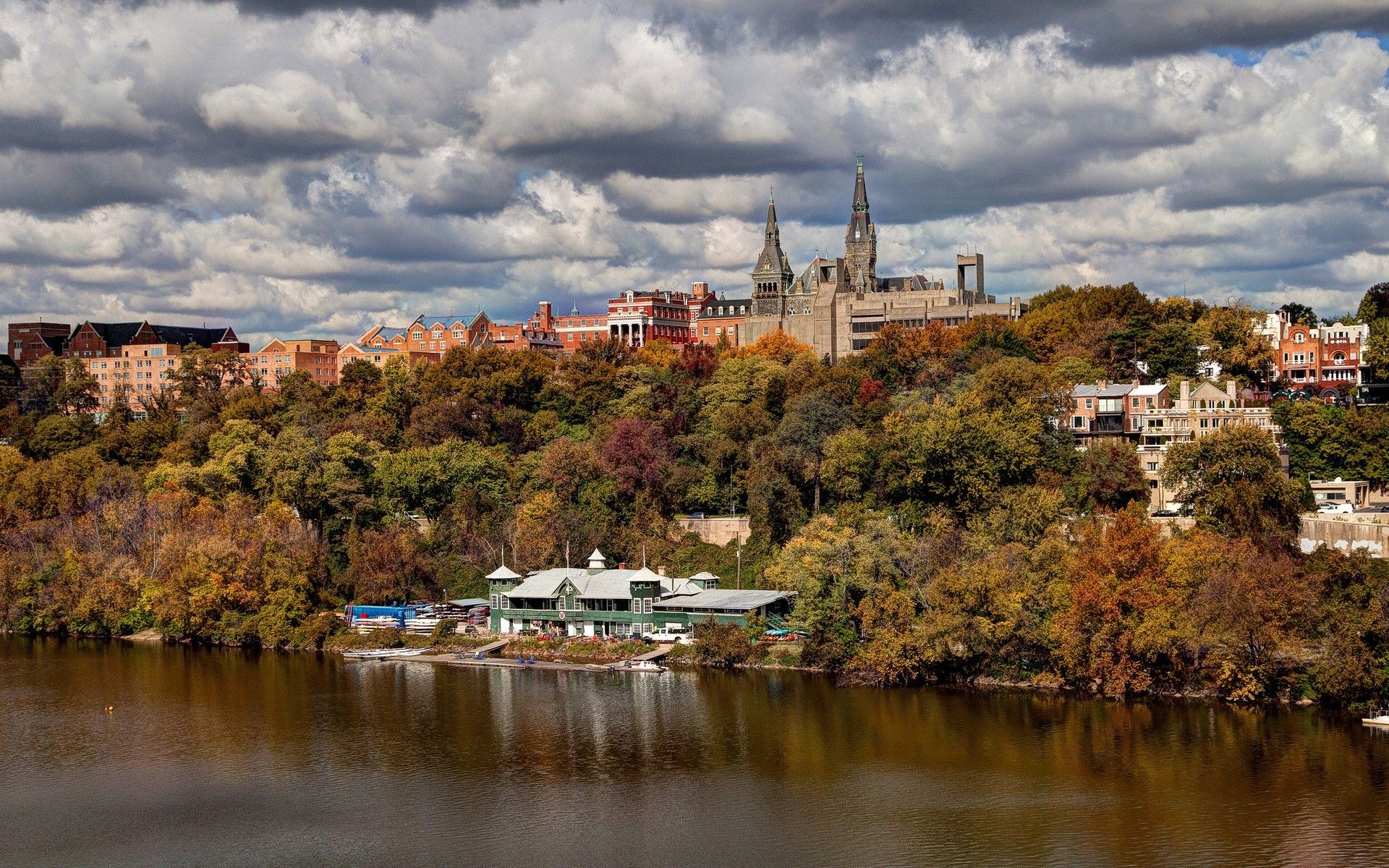 Georgetown University Potomac River Hill Oniversity Clouds