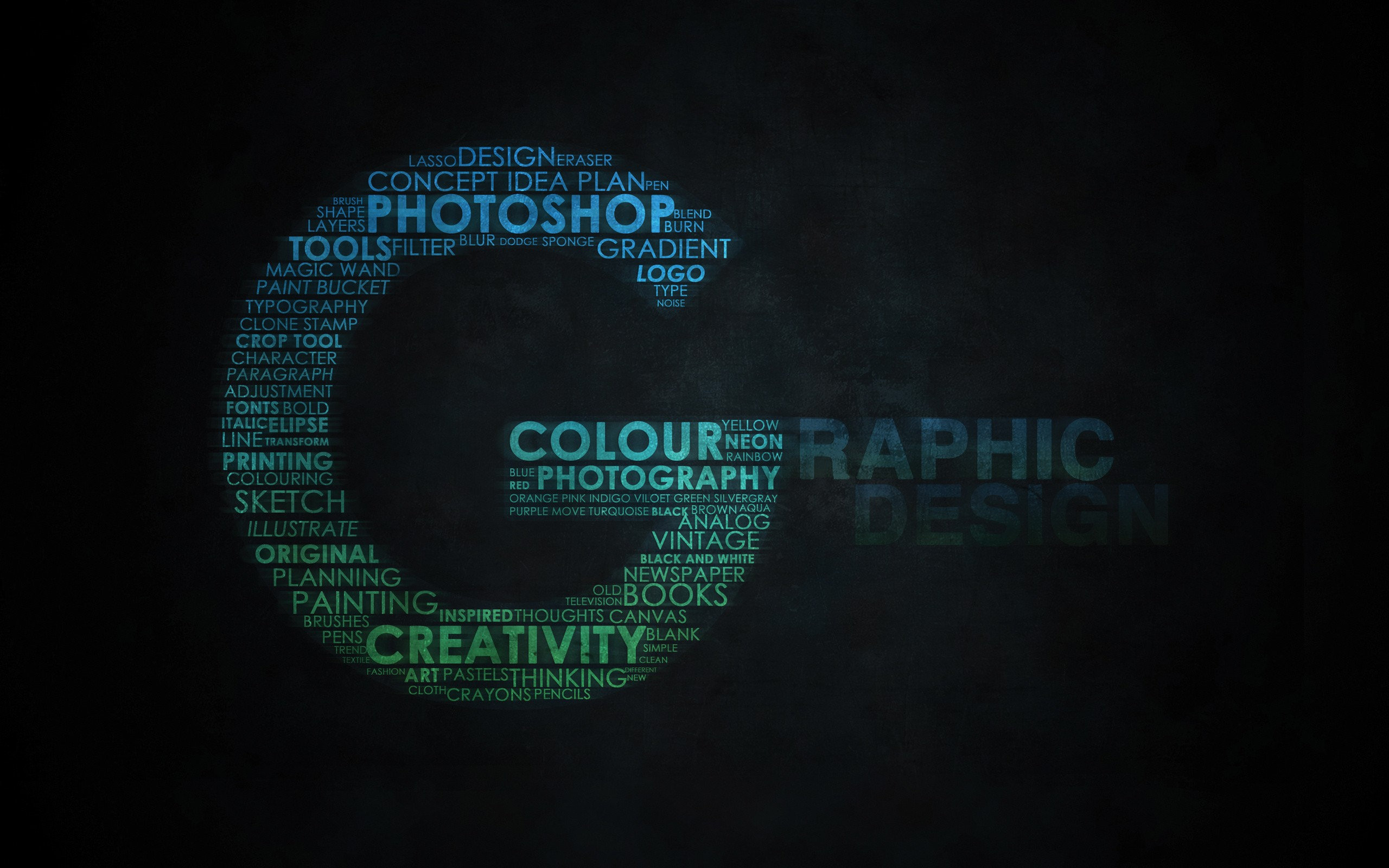 Typography Graphic Design Wallpaper