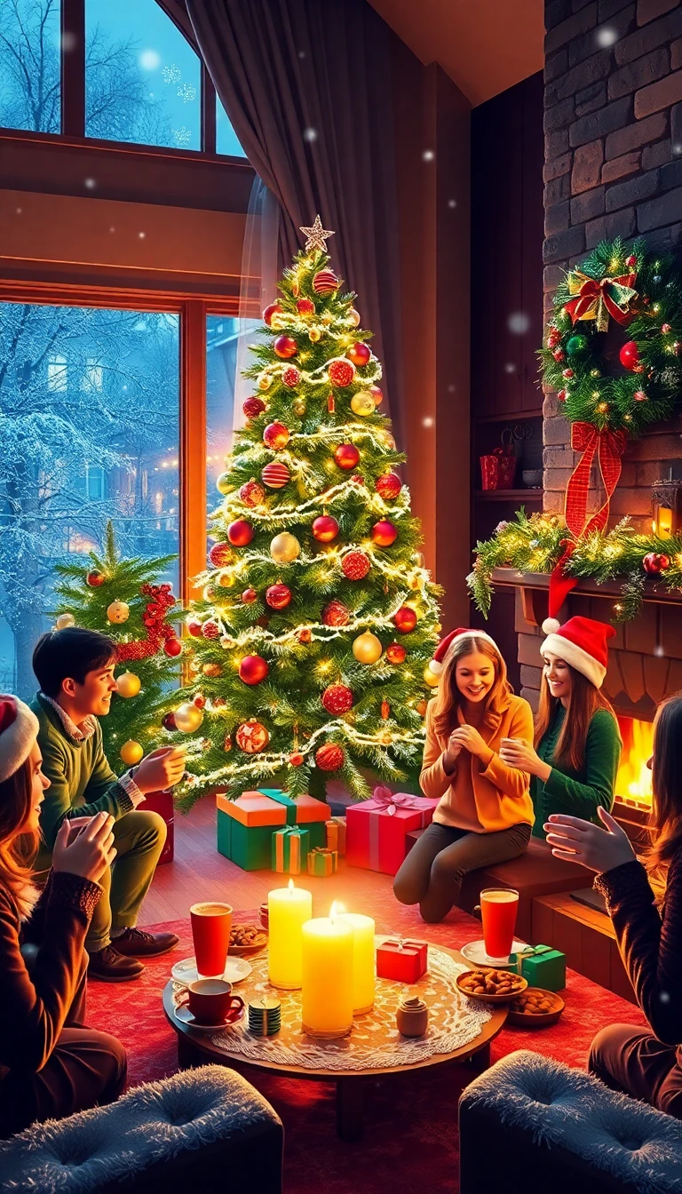 Christmas Holiday Party Wallpaper
