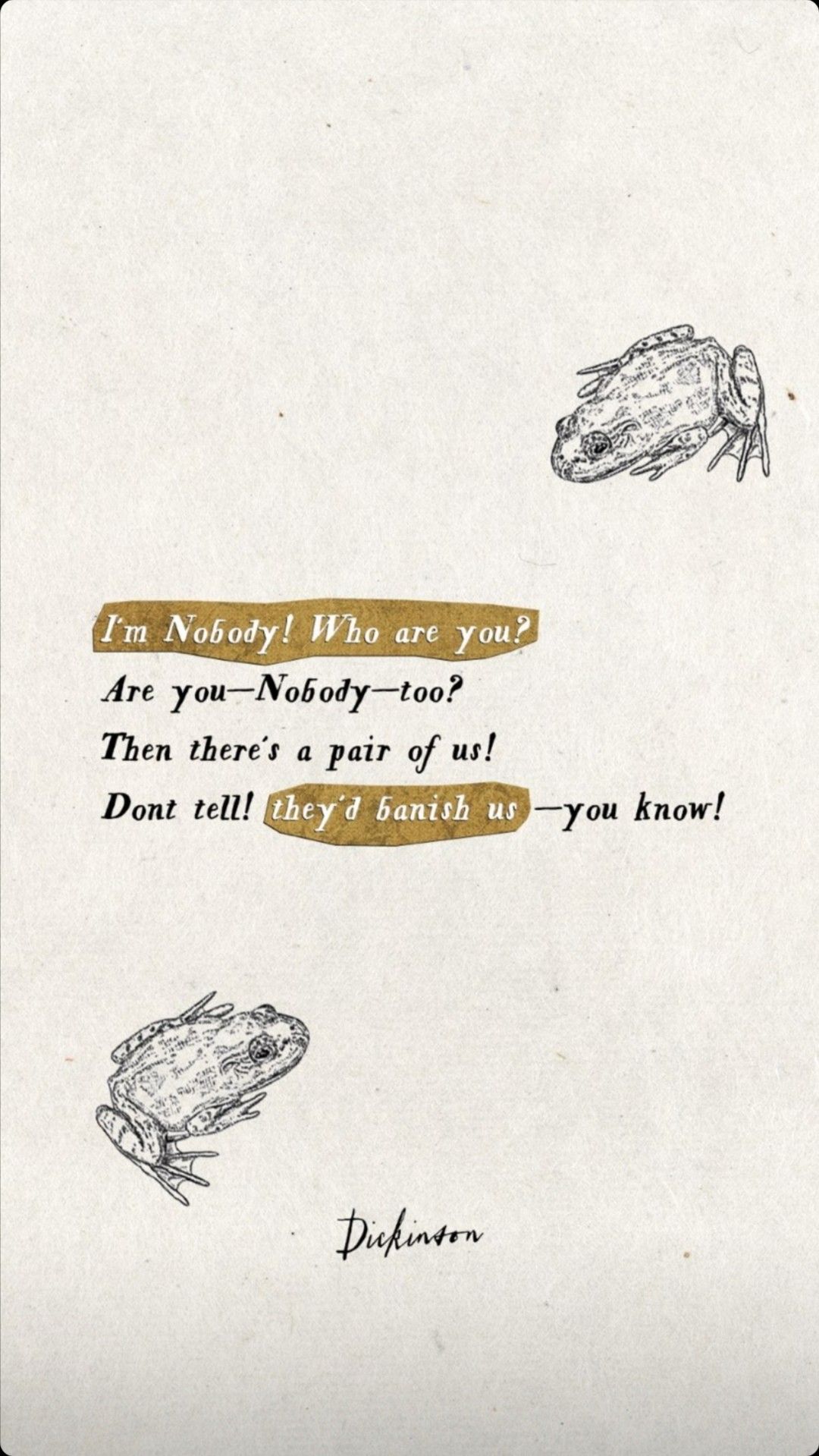 Im Nobody Who are you Emily dickinson poems Dickinson poems 1080x1919