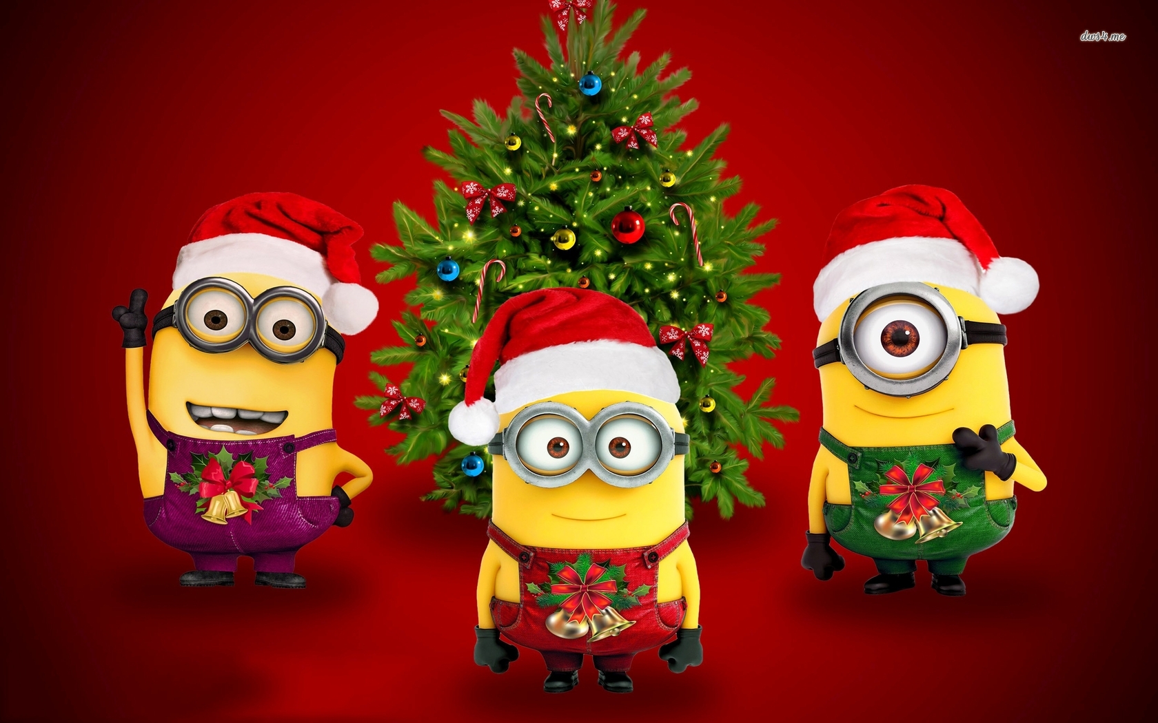 Merry Christmas Minions Wallpaper Holiday