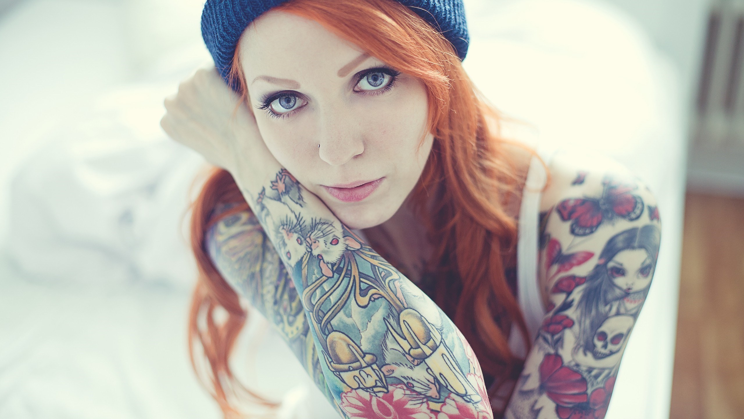 Tattooed Redhead Wallpaper