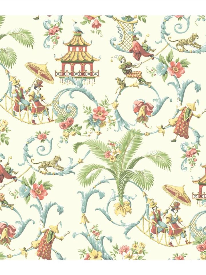 Chinoiserie Wallpaper Waverly Classics Americanblinds