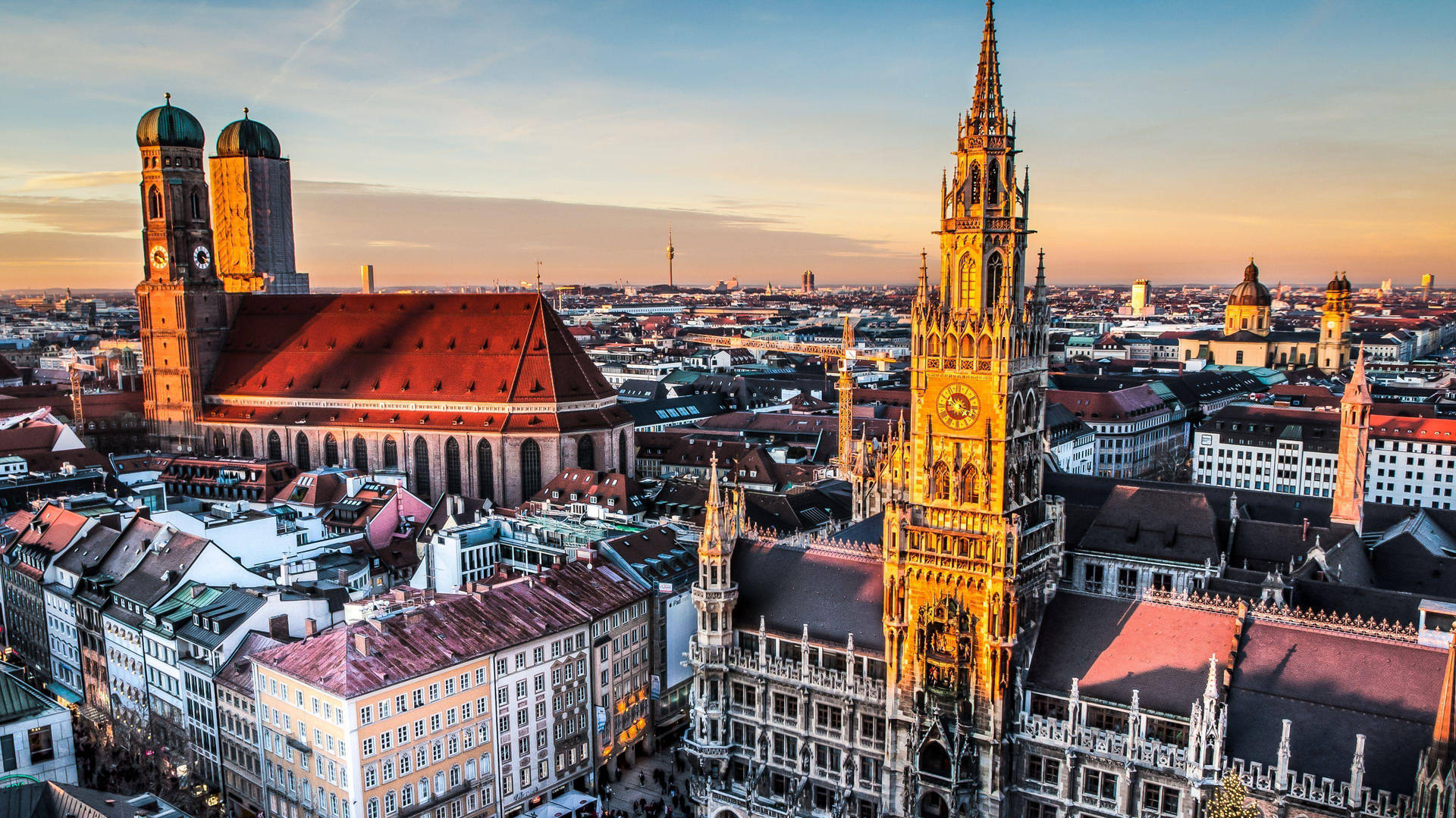 Munich City Old Cityscape Rhplse0kvbcusx7s Wallpaper