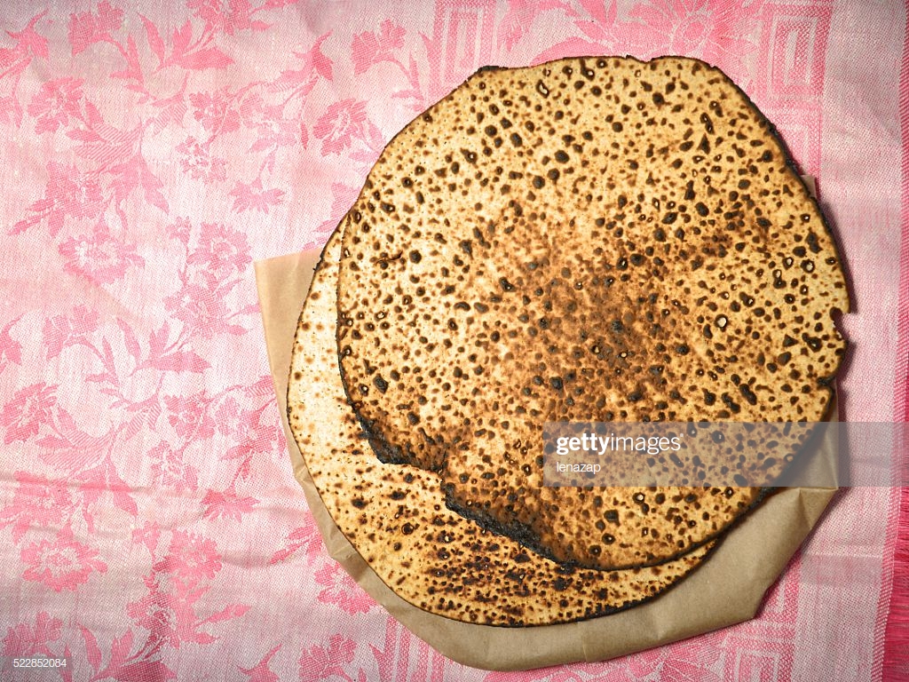Round Matzah Bread For Passover Stock Photo Getty Image
