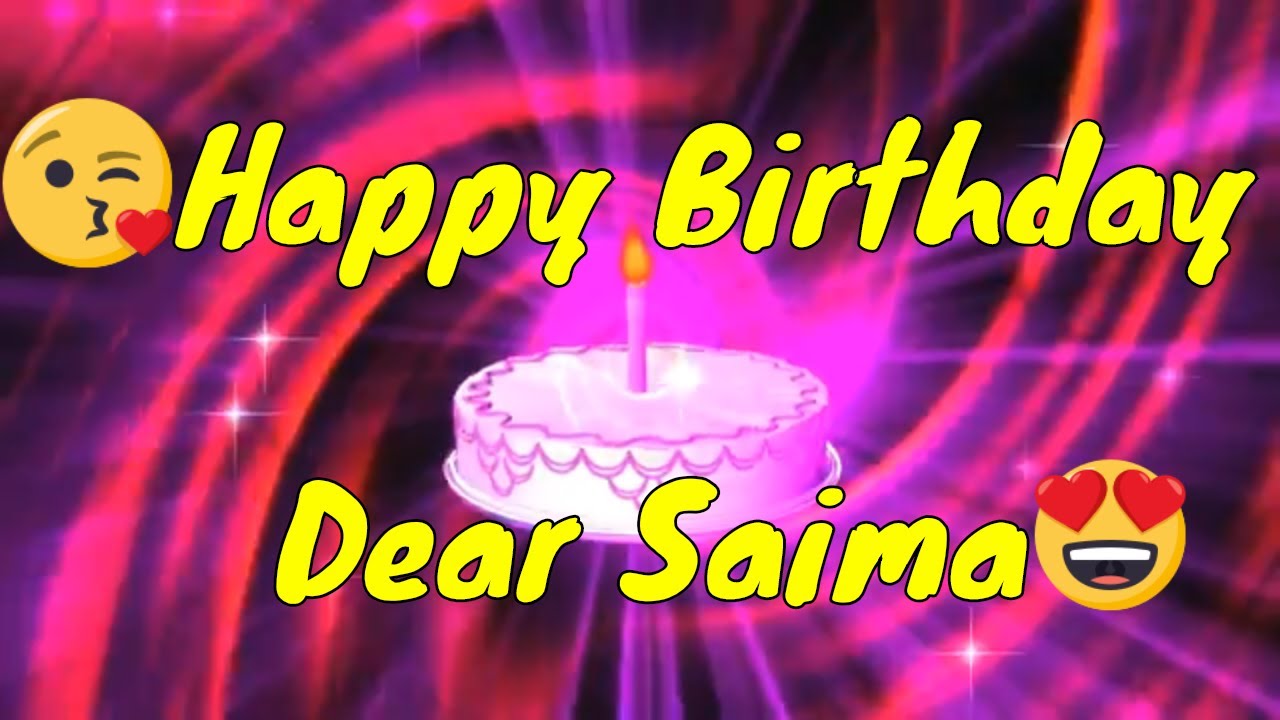 Monica Happy Birthday Name Logo - Happy Birthday Saima Cake Transparent PNG  - 1334x1122 - Free Download on NicePNG