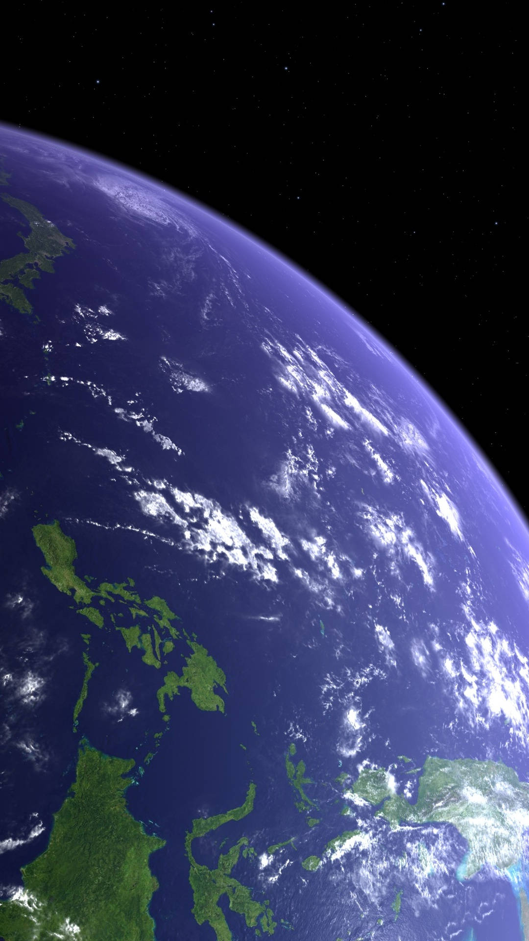 Clear And Blue Earth iPhone Wallpaper