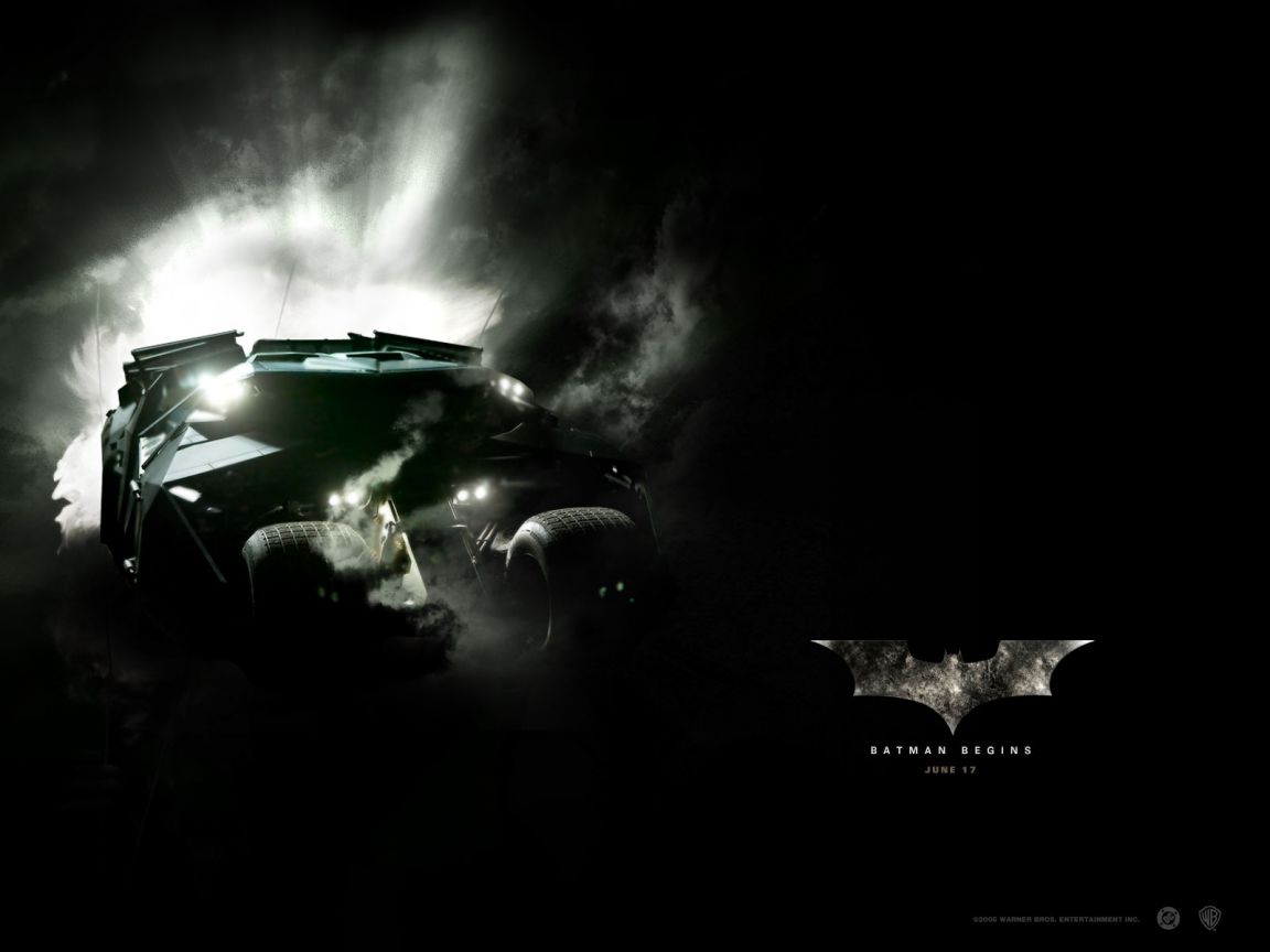 Batmobile Batman Begins Poster Wallpaper