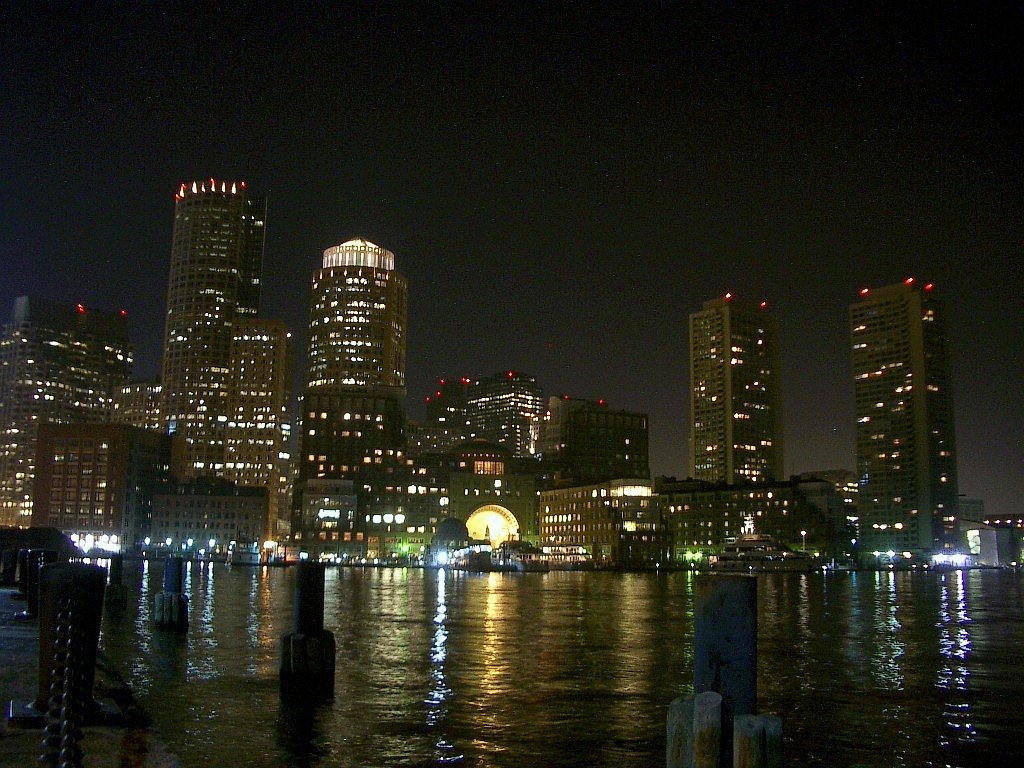 Pin Boston At Night Wallpaper