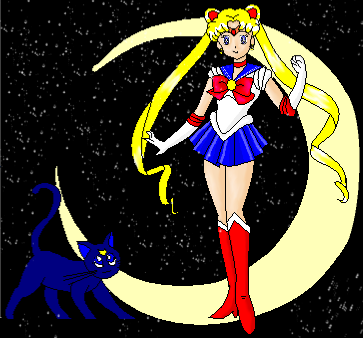 Sailor Moon Luna Wallpaper - WallpaperSafari