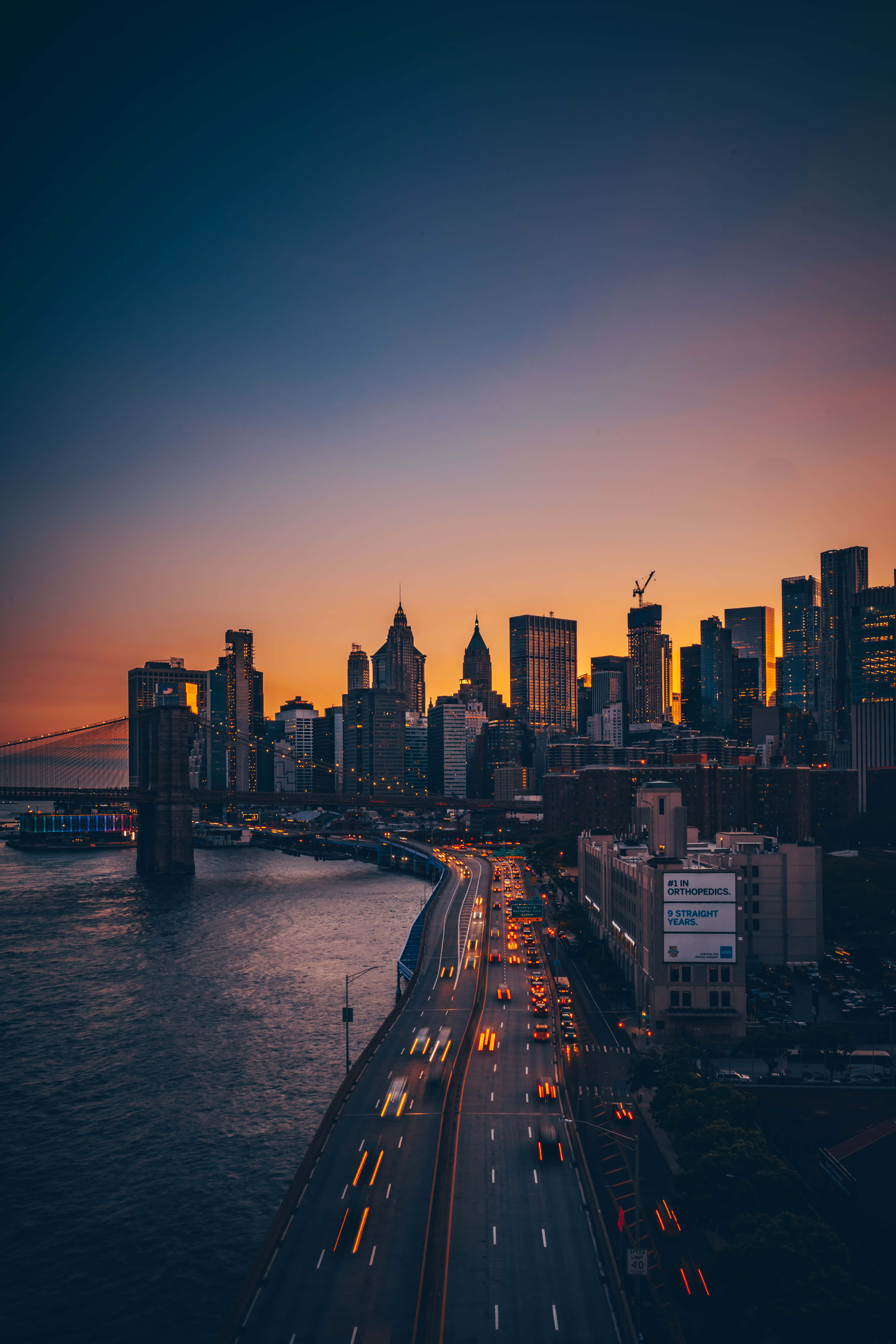 City Sunset iPhone Wallpaper