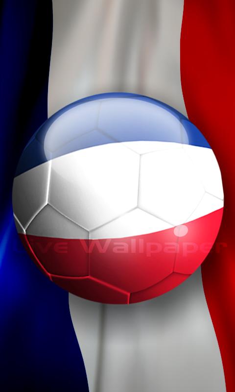Live Wallpaper France Flag Football