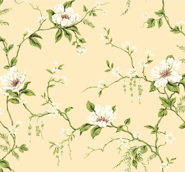 Garden Floral Wallpaper Country By The Fabric Co