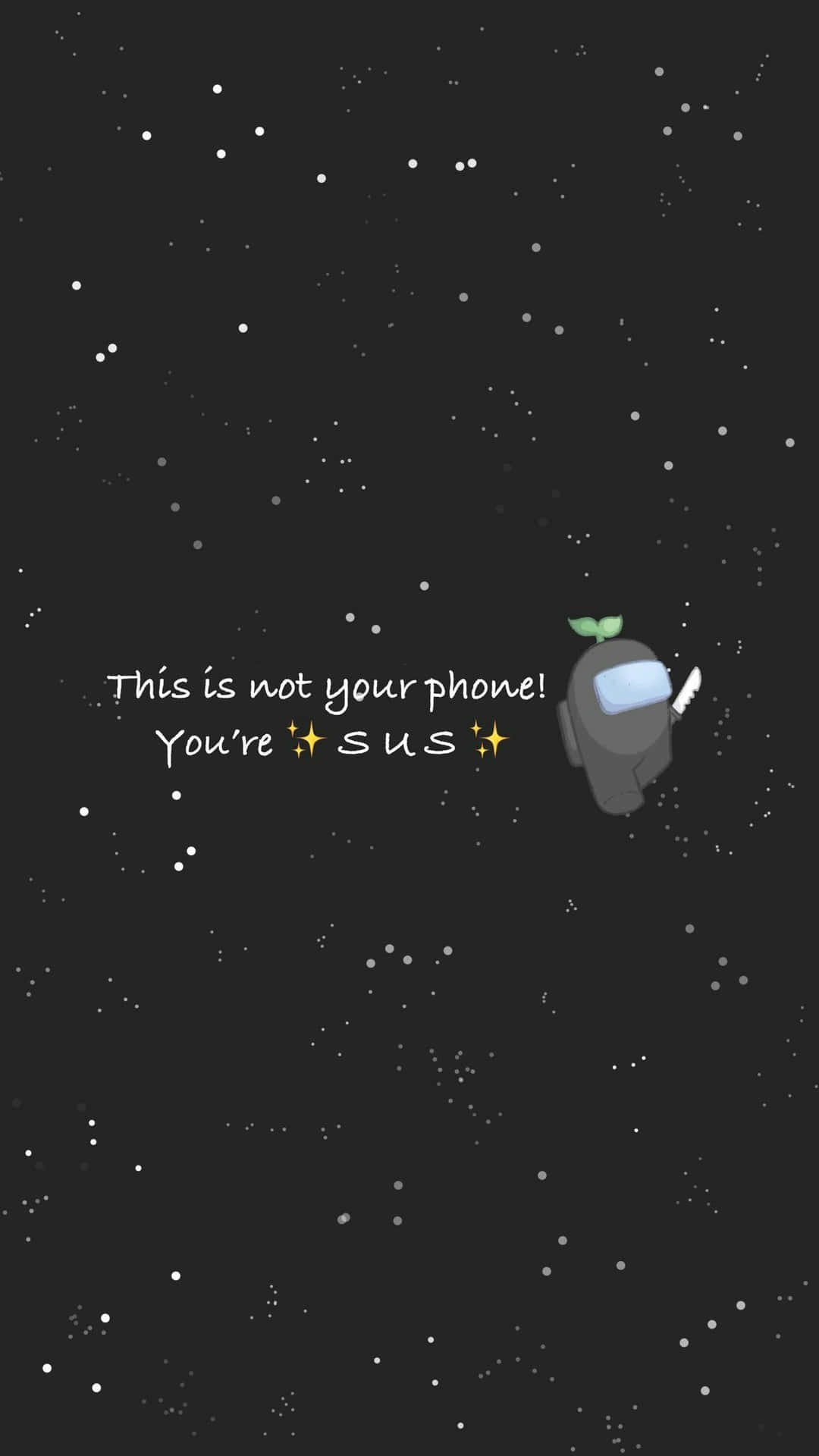 Among Us Space Background Wallpaper